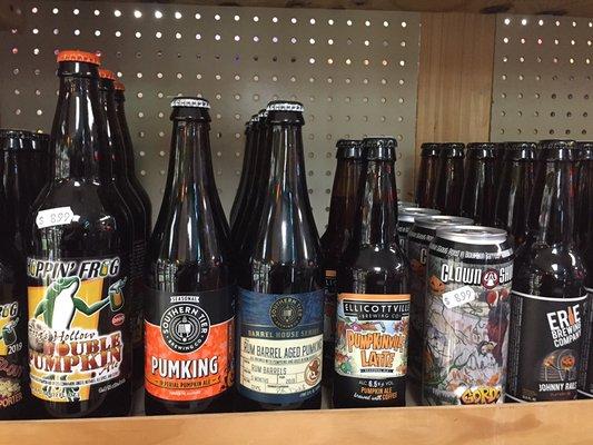 Fall's almost here! Pick up a mix of delicious pumpkin ales from some of the best breweries here