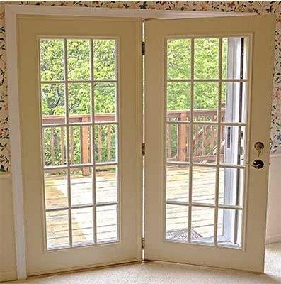 French Hinged Patio Doors, New Patio Doors, Conservation Construction of Texas