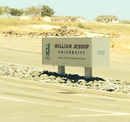 William Jessup University Sign at the Rocklin, CA Campus.