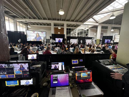 Audio and Visual Event for Hartnell College Back to School admin meeting