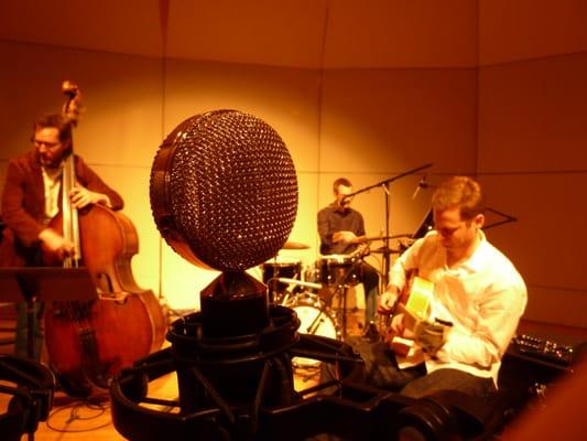 Pete Smyser's Trio performing at Moravian College (Bethlehem, PA).