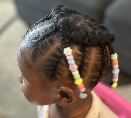 This is a natural up-do for young kids ages 3-5+