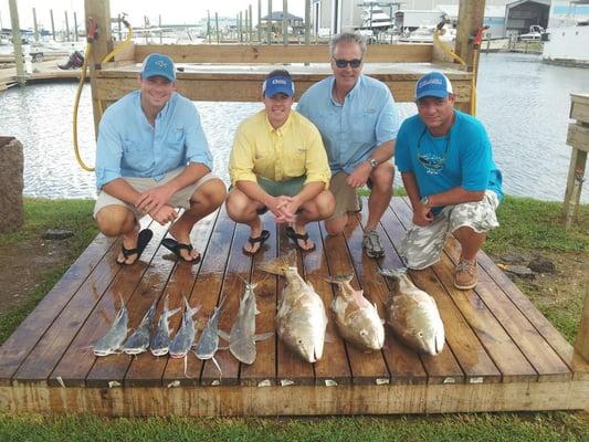 Reds with 4 Reel Charters and Get Hooked Charters