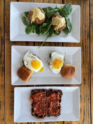 BRUNCH: Boudin balls, sausage sliders & scrapple (savory)