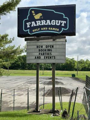 Farragut Gold and Games in front of Farragut High School off Kingston Pike.