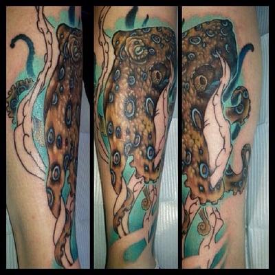 My blue ring octopus done by Matt Macabre. Love it!!