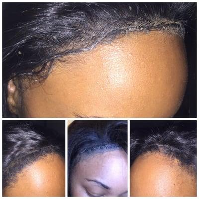 Do not go to Kendal studio 12 for weaves!! That's her work on doing a frontal.