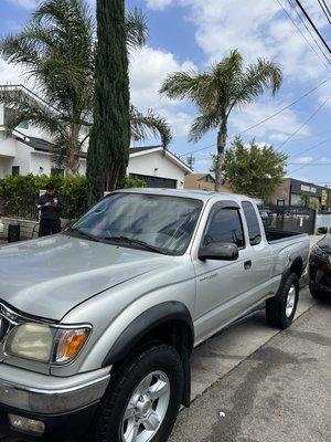 Wash and wax with interior shampoo