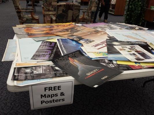 Free maps and posters today :)