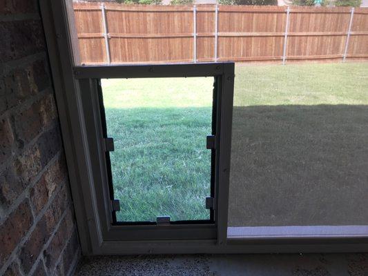 Dog Door for Patio Enclosure