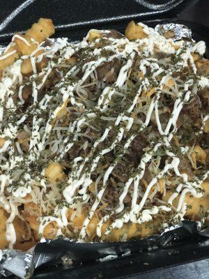 Loaded Philly cheese steak fries