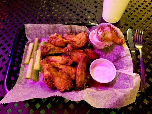 LEMON PEPPER HOT WINGS at Slices Pizzeria in Thomaston, Georgia.