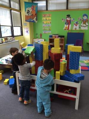 Building a city together at Terrific 2's!