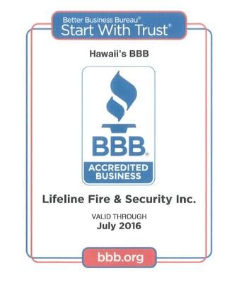 Proud of our BBB Accreditation