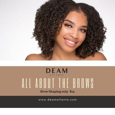 Schedule your next brow appointment with Deam Atlanta today!