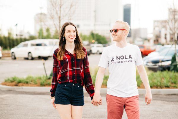 Katie Lott and Nick Bierman, the founders of NOLA School of Music.