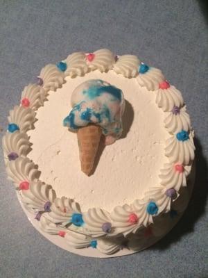 Birthday ice cream cake