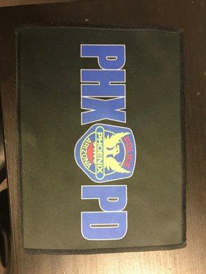 Great cleaning cloth for Phoenix Police museum!