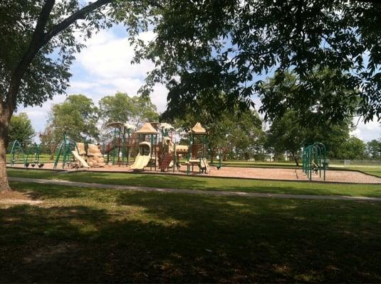 Great playground equipment that doesn't distract from the gorgeous natural scenery!