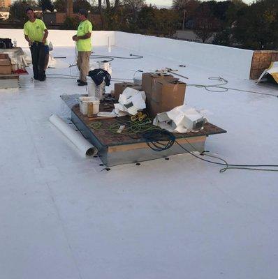 TPO Roof installed