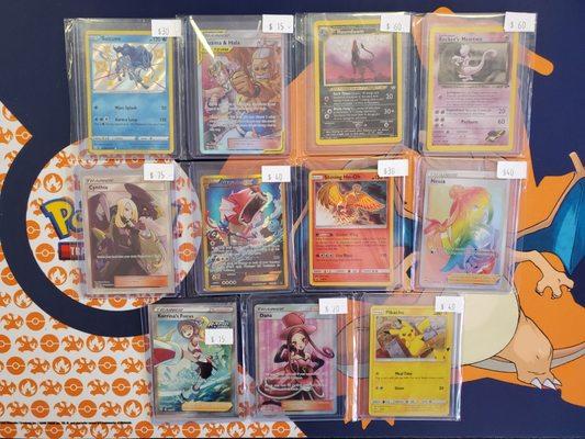 Just a few of the cards we've added to our cases