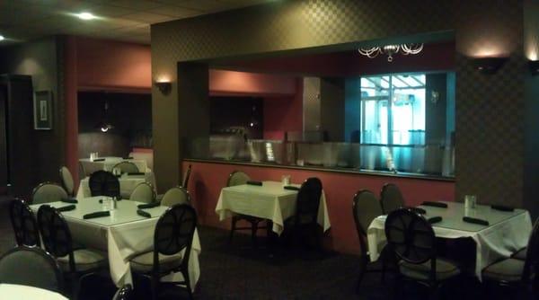 Portion of dinning area