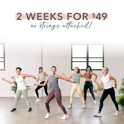 Come dance with us for two weeks with this new customer trial offer!  Visit our website to sign up!