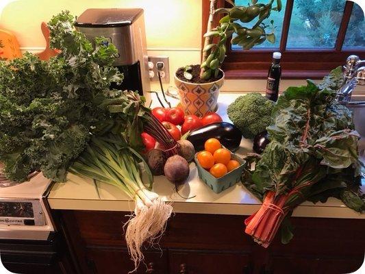 Produce from Box Farm Stand.