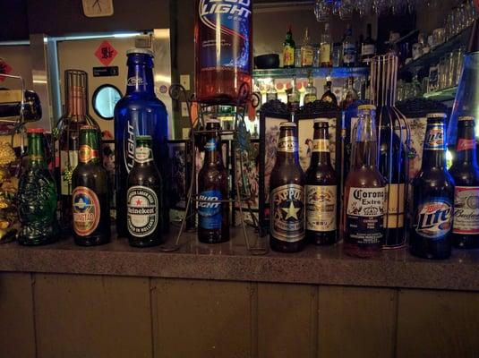 Beer selection at Peking Garden