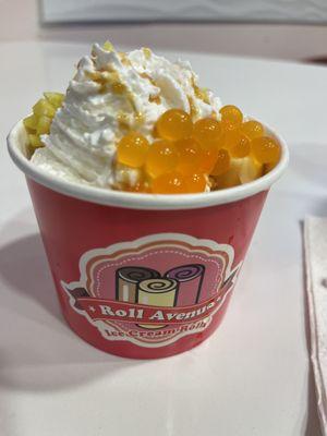 1. Mango Tango Ice Cream Rolls