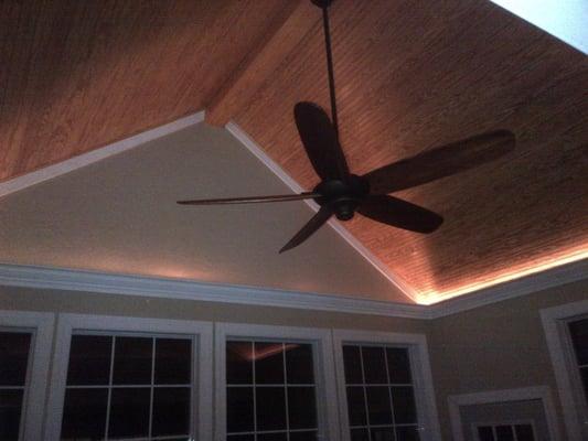 Here is another picture of the beautiful accent lighting we installed