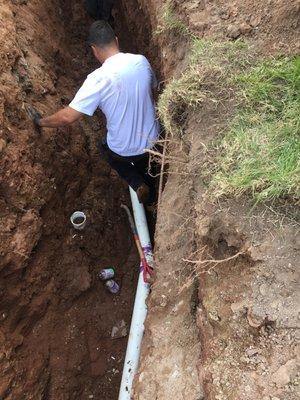 Replacement of Main Sewer Line