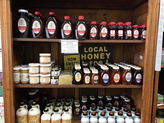 We proudly carry local, raw honey from Bedillion's Farm!