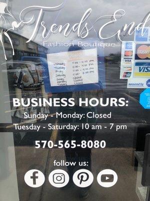 Store hours