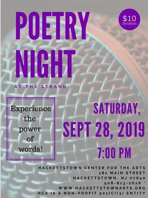 Poetry Night at the Strand!