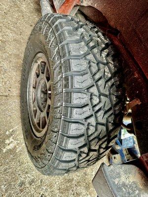 New tires from Roy's tires shop