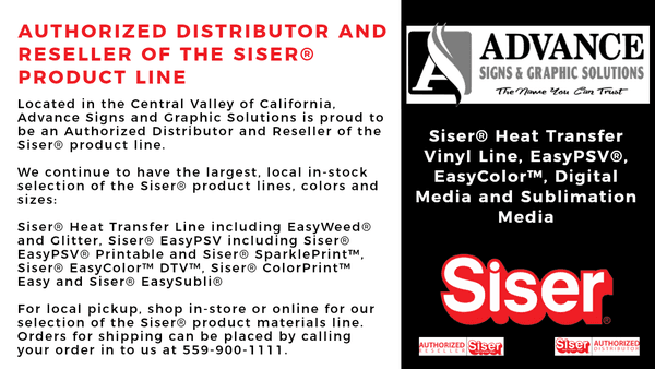 Authorized Distributor and Reseller of the Siser® Product Line