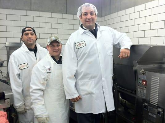 Making a prime burger blend at Fairway Packing co