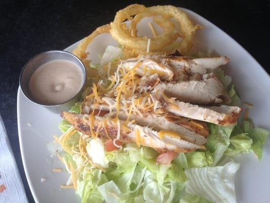 Chicken ranch salad sub with grilled chicken instead of tenders