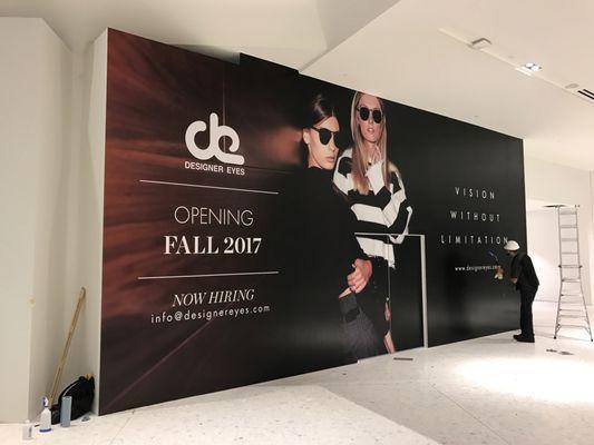 Designer Eyes Aventura Mall Expansion Barricade Wrap