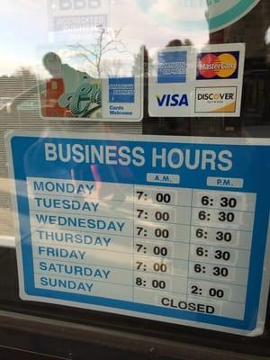 Store hours