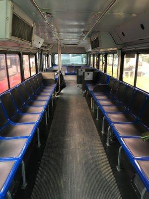 Party bus interior