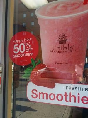 50% off Smoothies during Happy Hour!!!....