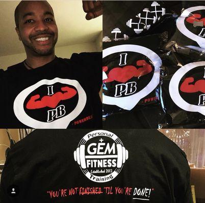 T-shirts available upon request! New designs coming soon! Gemfitness.net