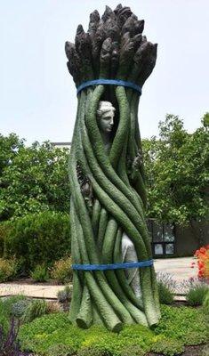 Sculpture Garden: 'Our Lady of Asparagus" -Bronze