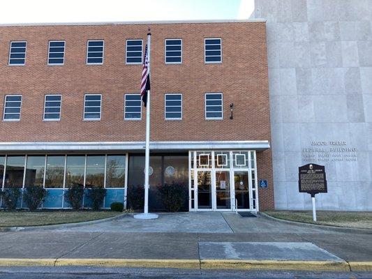 front entrance to facility