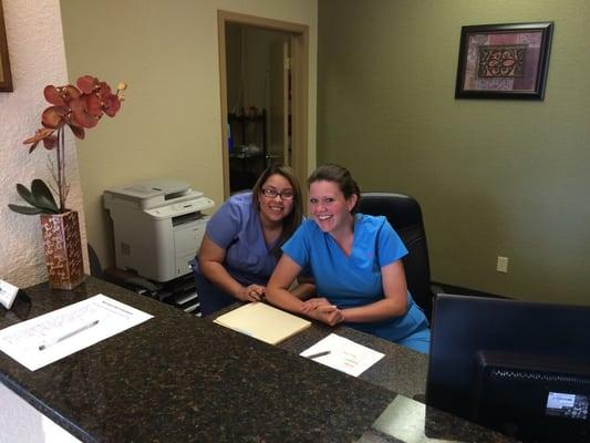 Chiropractic assistants Sara and Andrea got your back!