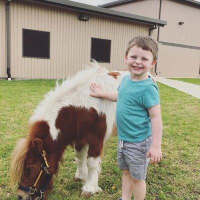 We offer in-house field trips, including a petting zoo for Rodeo Day!