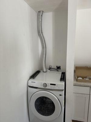 washer and dryer installation