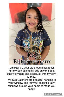 Ray is a kid entrepreneur selling her son catchers in portal number 222